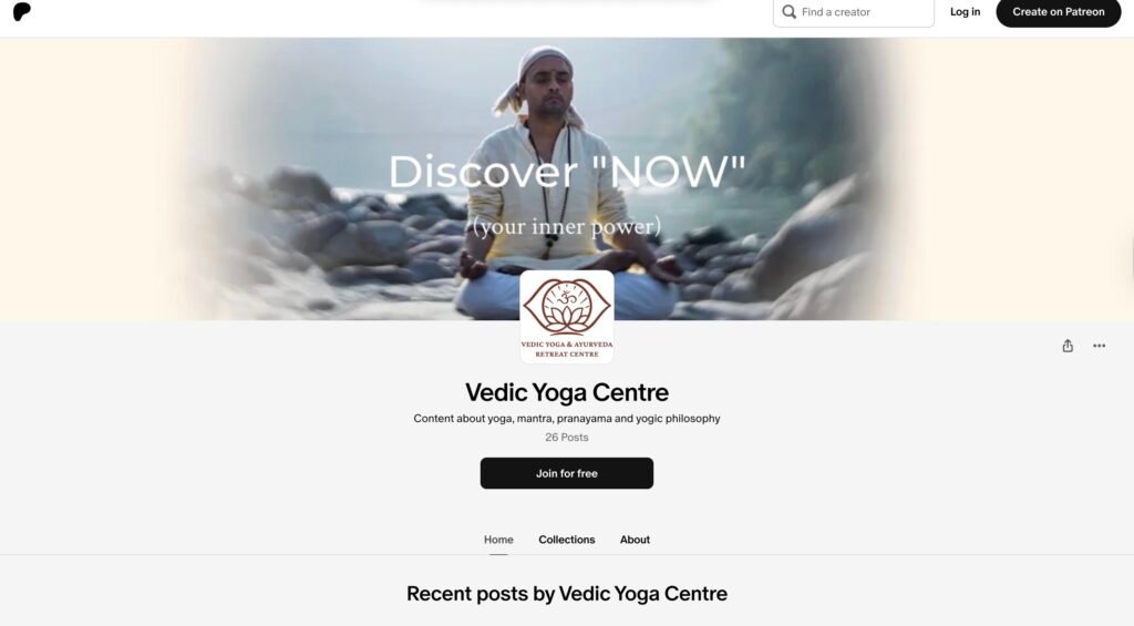 Vedic Yoga Centre Patreon